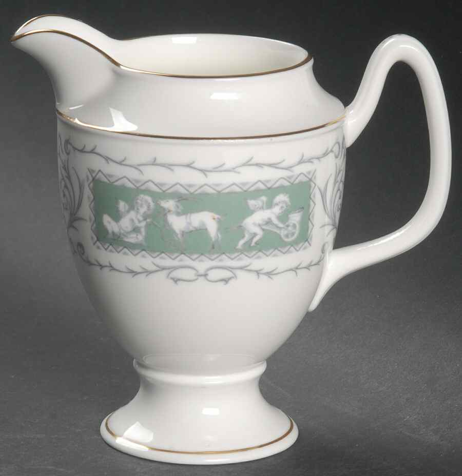Revelry Green (Smooth) Creamer by Coalport-1