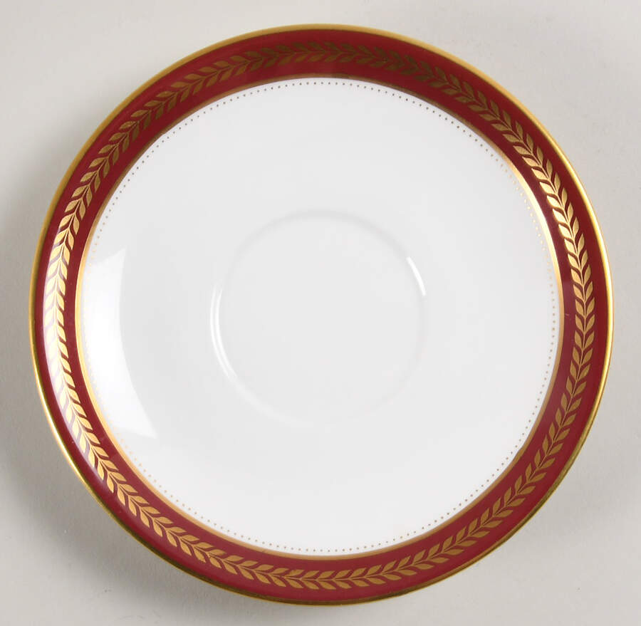 Red Wheat Saucer for Cream Soup Bowl by Coalport-1