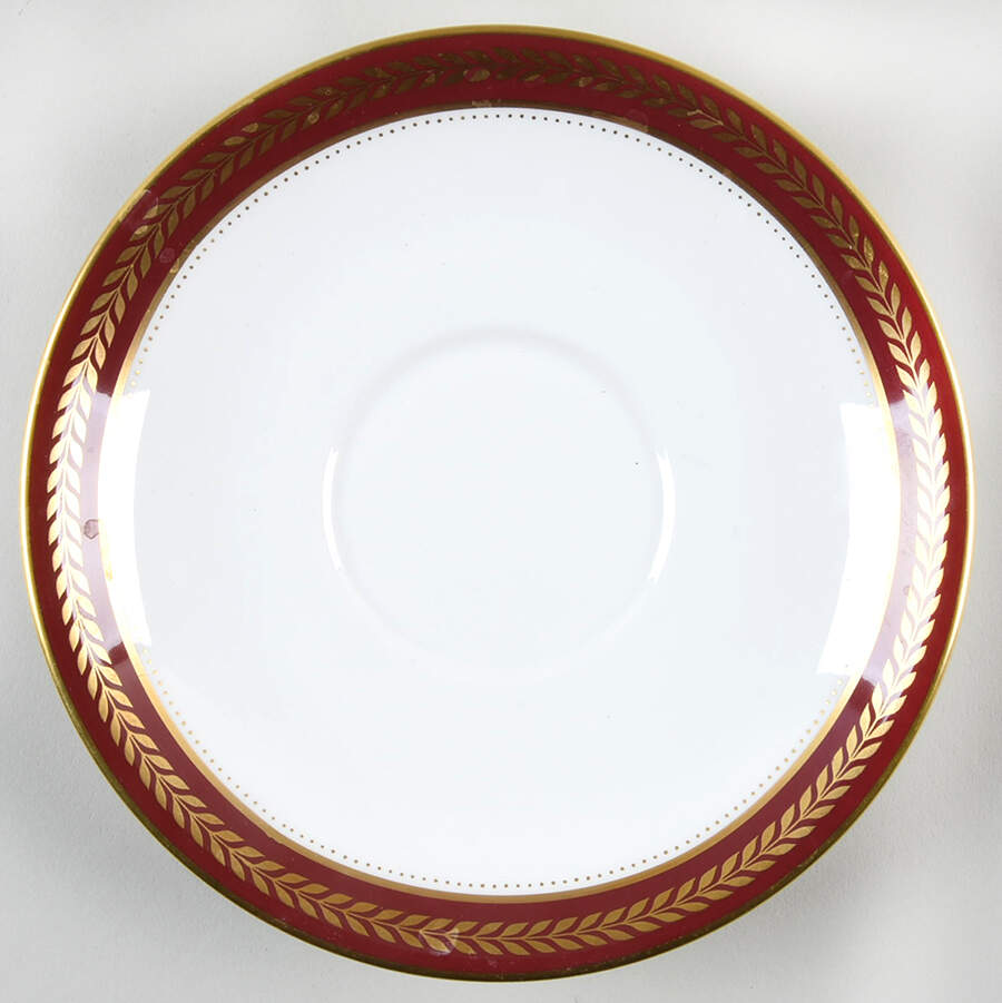 Red Wheat Saucer by Coalport-1