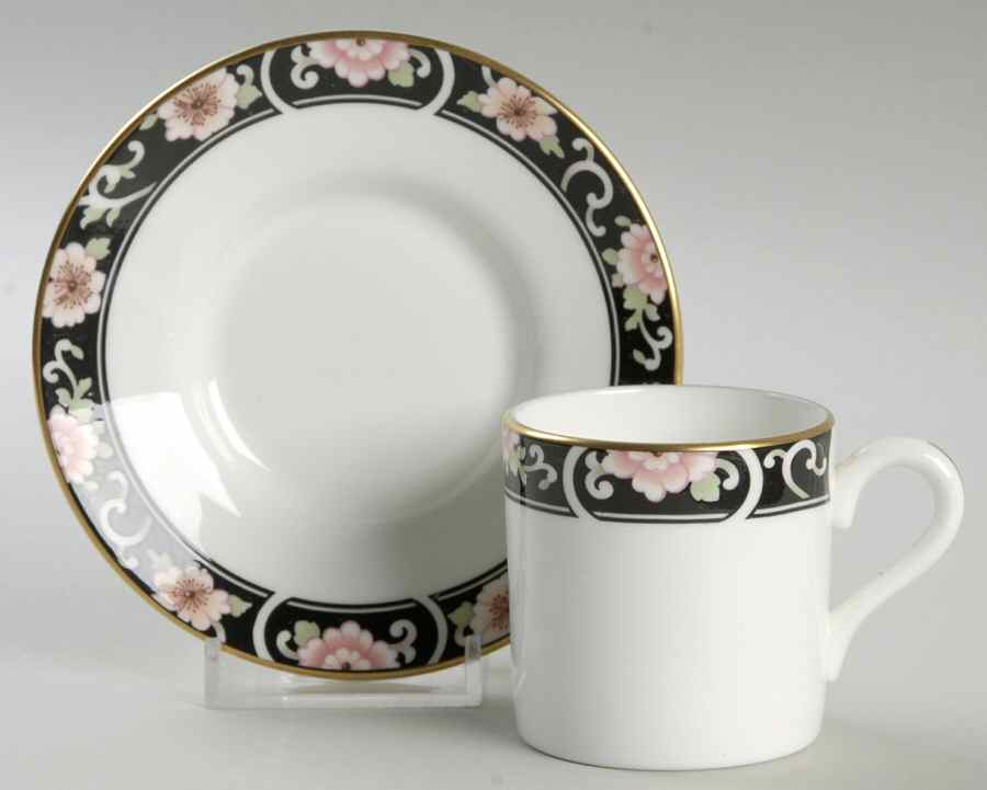 Richmond Flat Demitasse Cup & Saucer Set by Coalport-1