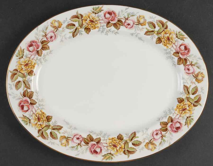 Rosalinda 13" Oval Serving Platter by Coalport-1