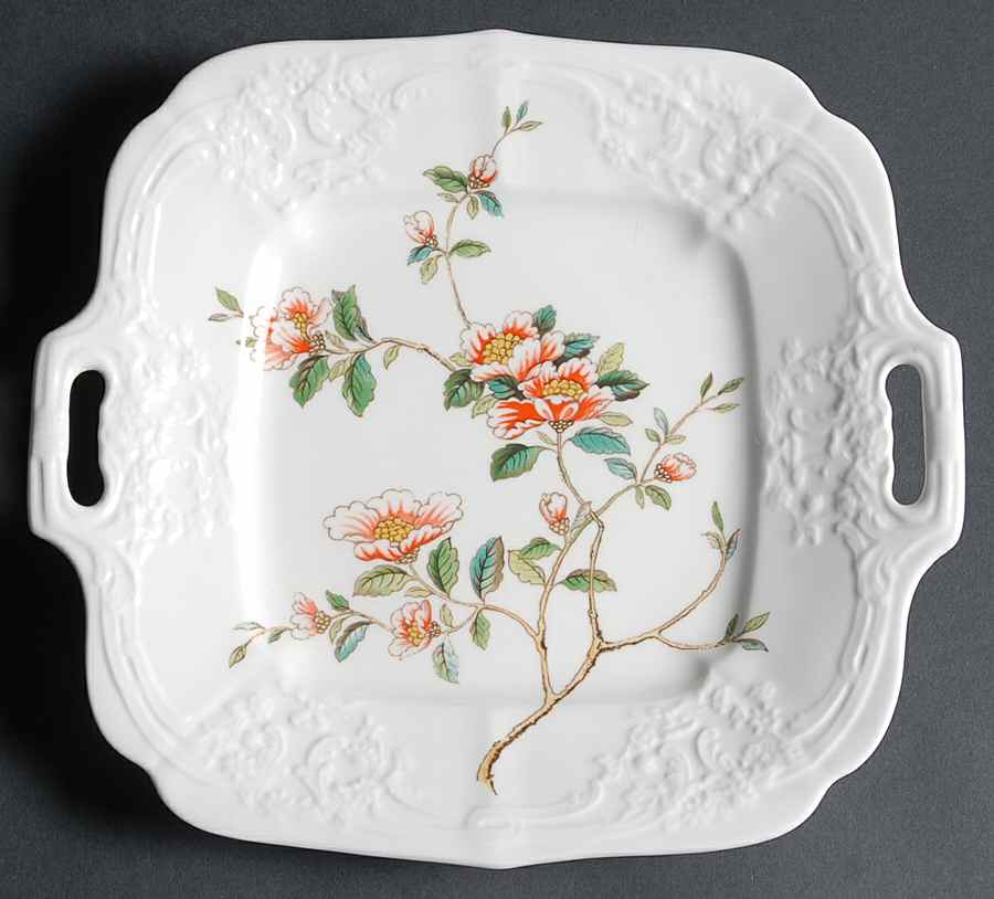 Samarkand Square Handled Cake Plate by Coalport-1