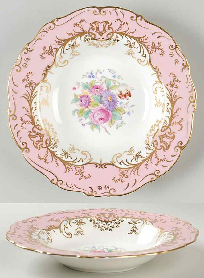 Sandringham Pink Rim Soup Bowl by Coalport-1