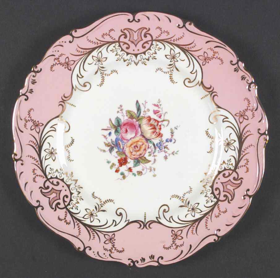 Sandringham Pink Dinner Plate by Coalport-1