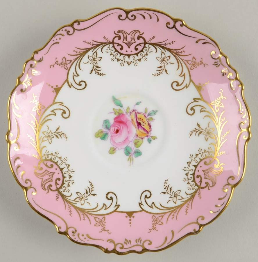 Sandringham Pink Saucer by Coalport-1