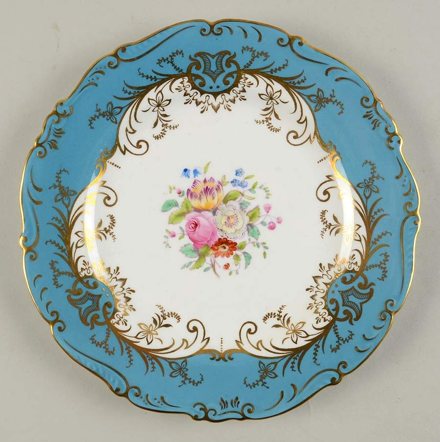 Sandringham Turquoise Luncheon Plate by Coalport-1