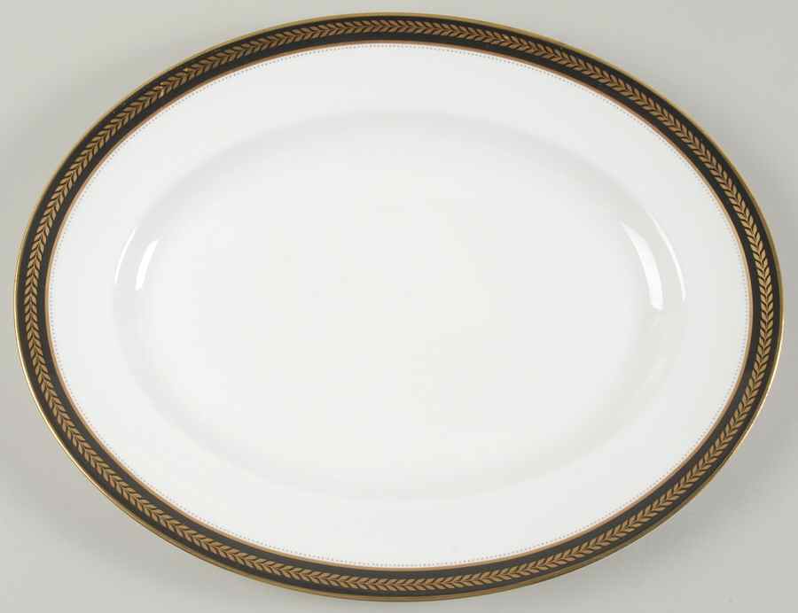 Sable Wheat 14" Oval Serving Platter by Coalport-1