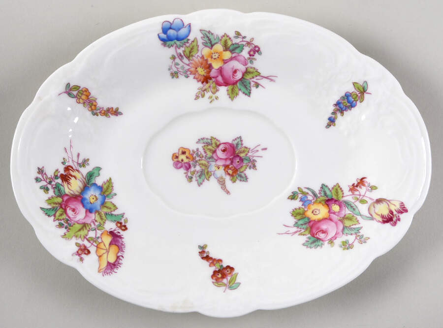 Sevres Group (Embossed, No Trim) Underplate for Gravy Boat by Coalport-1