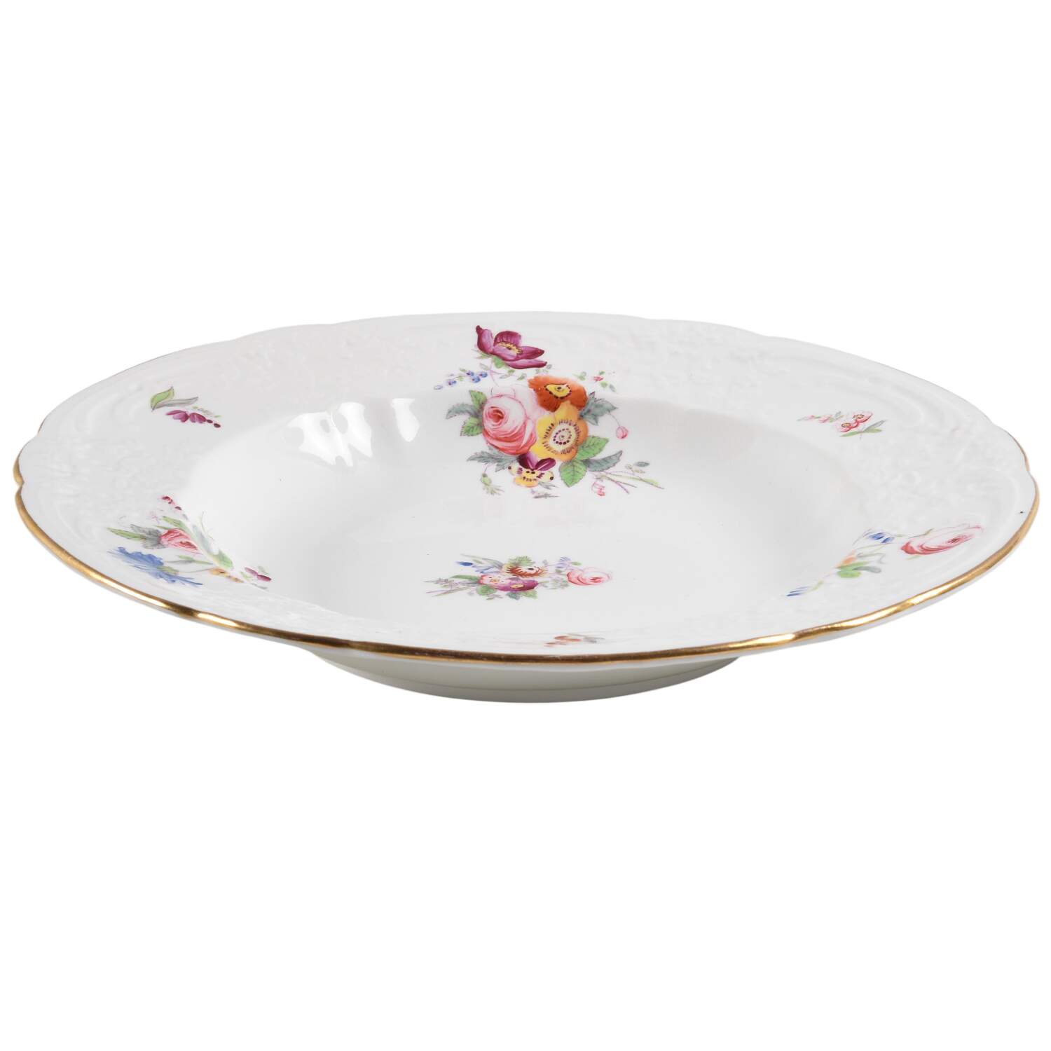 Sevres Group (Embossed, No Trim) Large Rim Soup Bowl by Coalport-1