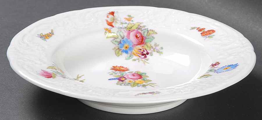 Sevres Group (Embossed, No Trim) Rim Soup Bowl by Coalport-1