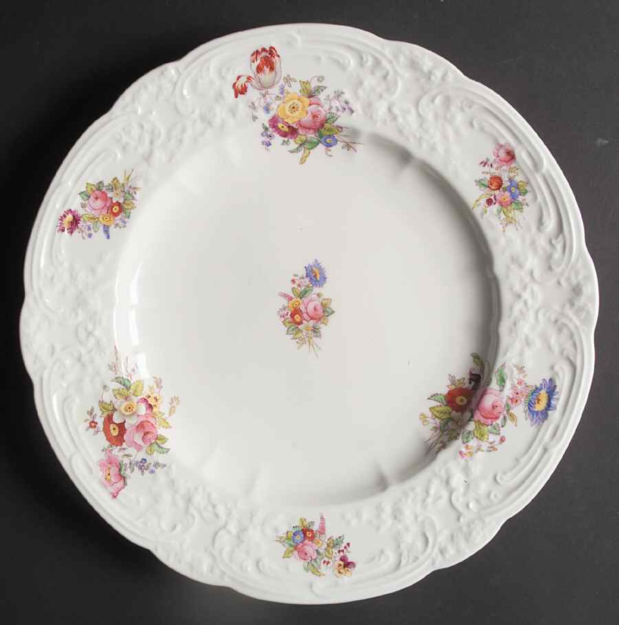 Sevres Group (Embossed, No Trim) 12" Chop Plate (Round Platter) by Coalport-1
