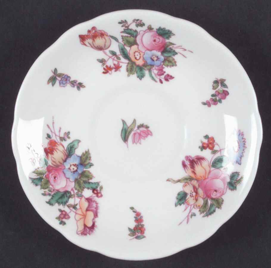 Sevres Group (No Embossing, Gold Trim) Saucer by Coalport-1
