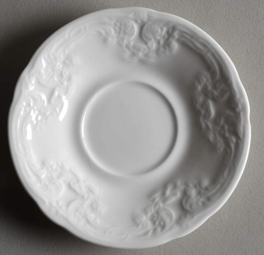 Sevres White Saucer for Demitasse Cup by Coalport-1