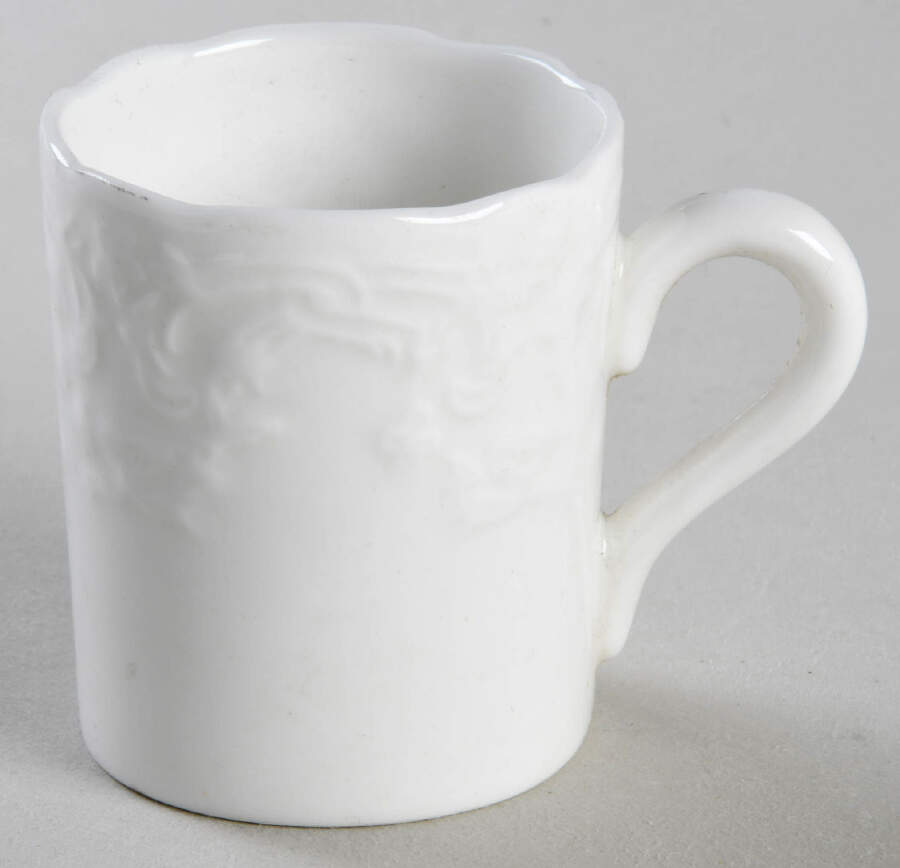 Sevres White Flat Demitasse Cup by Coalport-1