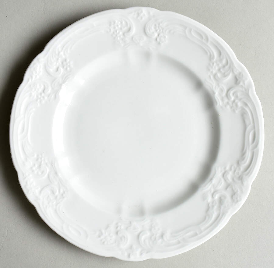 Sevres White Dessert/Pie Plate by Coalport-1