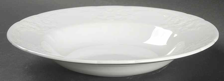 Sevres White Rim Soup Bowl by Coalport-1