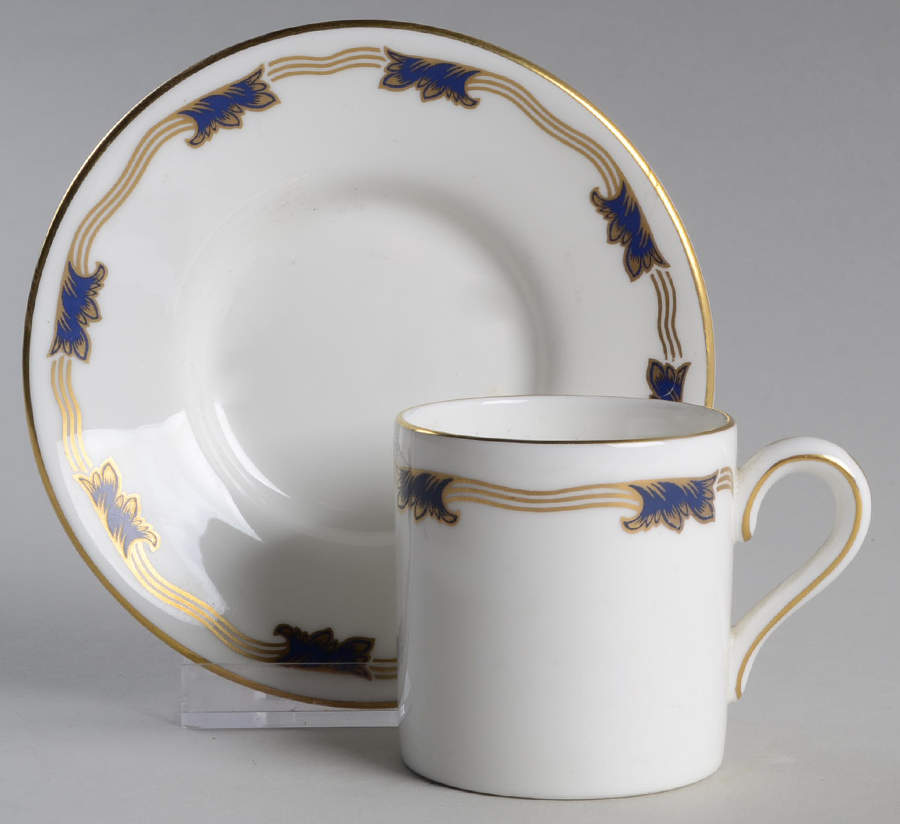 St. Malo Flat Demitasse Cup & Saucer Set by Coalport-1