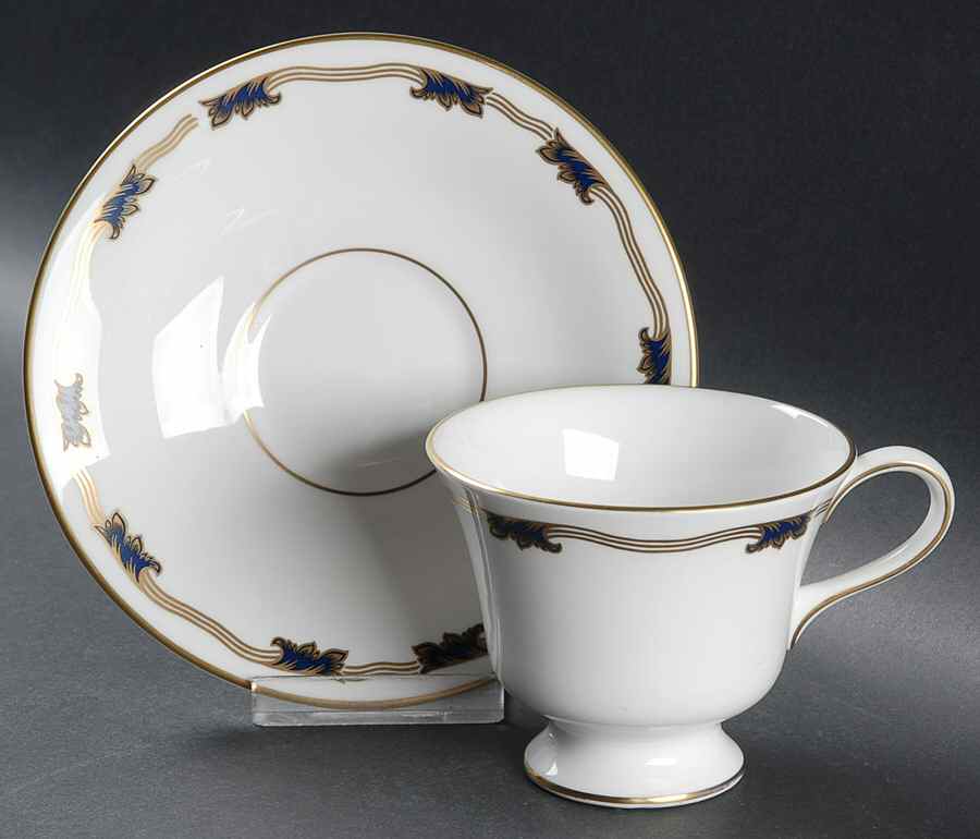 St. Malo Footed Cup & Saucer Set by Coalport-1
