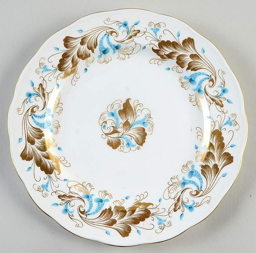 Strange Orchid (White Background) Salad Plate by Coalport-1