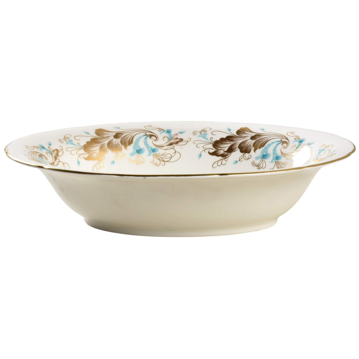Strange Orchid (White Background) 9" Oval Vegetable Bowl by Coalport-1