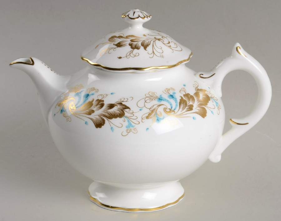 Strange Orchid (White Background) Mini Teapot & Lid by Coalport-1