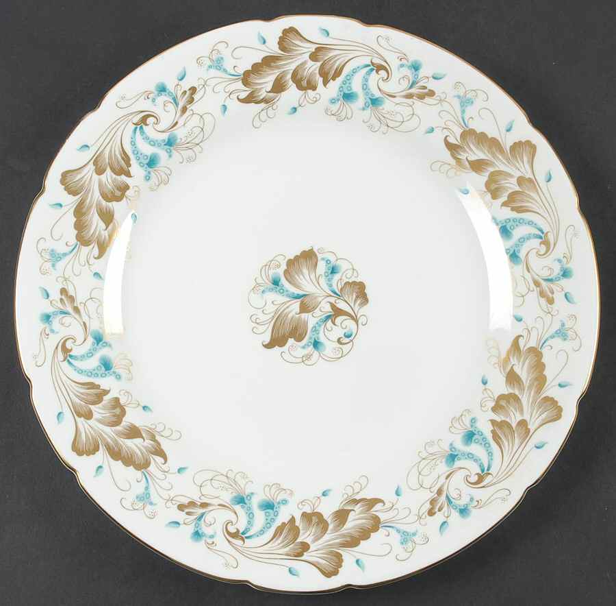 Strange Orchid (White Background) 12" Chop Plate (Round Platter) by Coalport-1
