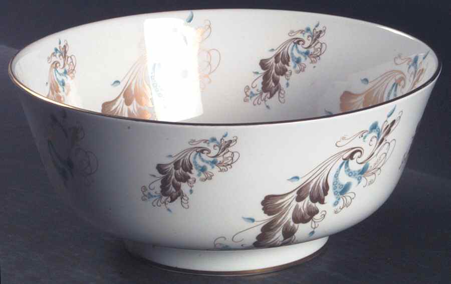 Strange Orchid (White Background) 10" Large Salad Serving Bowl by Coalport-1