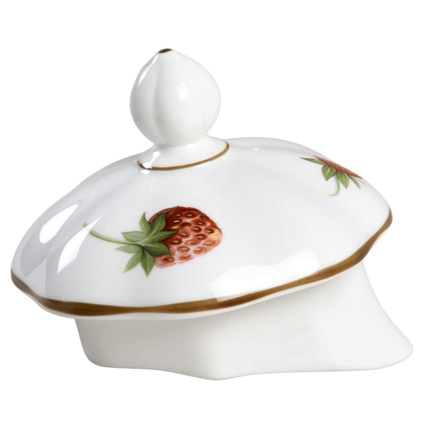 Strawberry (Scalloped) Lid for Coffee Pot by Coalport-1