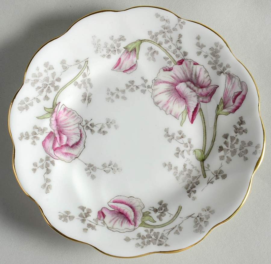 Sweet Pea Bread & Butter Plate by Coalport-1