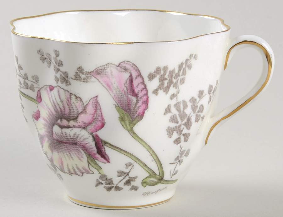 Sweet Pea Flat Cup by Coalport-1