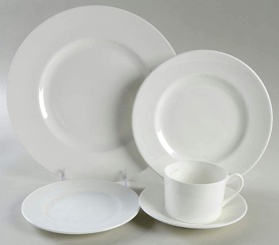 Tiffany White 5 Piece Place Setting by Coalport-1