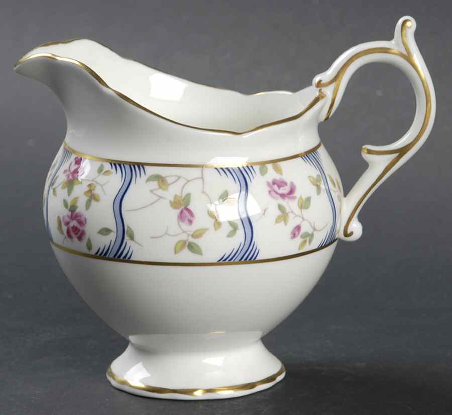 Trellis Rose Creamer by Coalport-1
