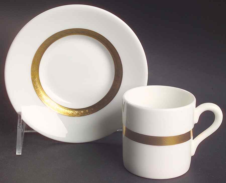 Val D'Or Flat Demitasse Cup & Saucer Set by Coalport-1