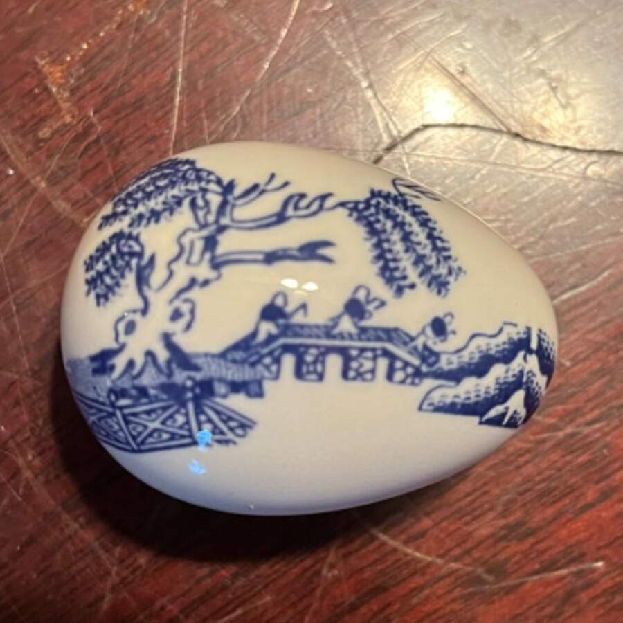 Willow Toy Egg Box & Lid by Coalport-1