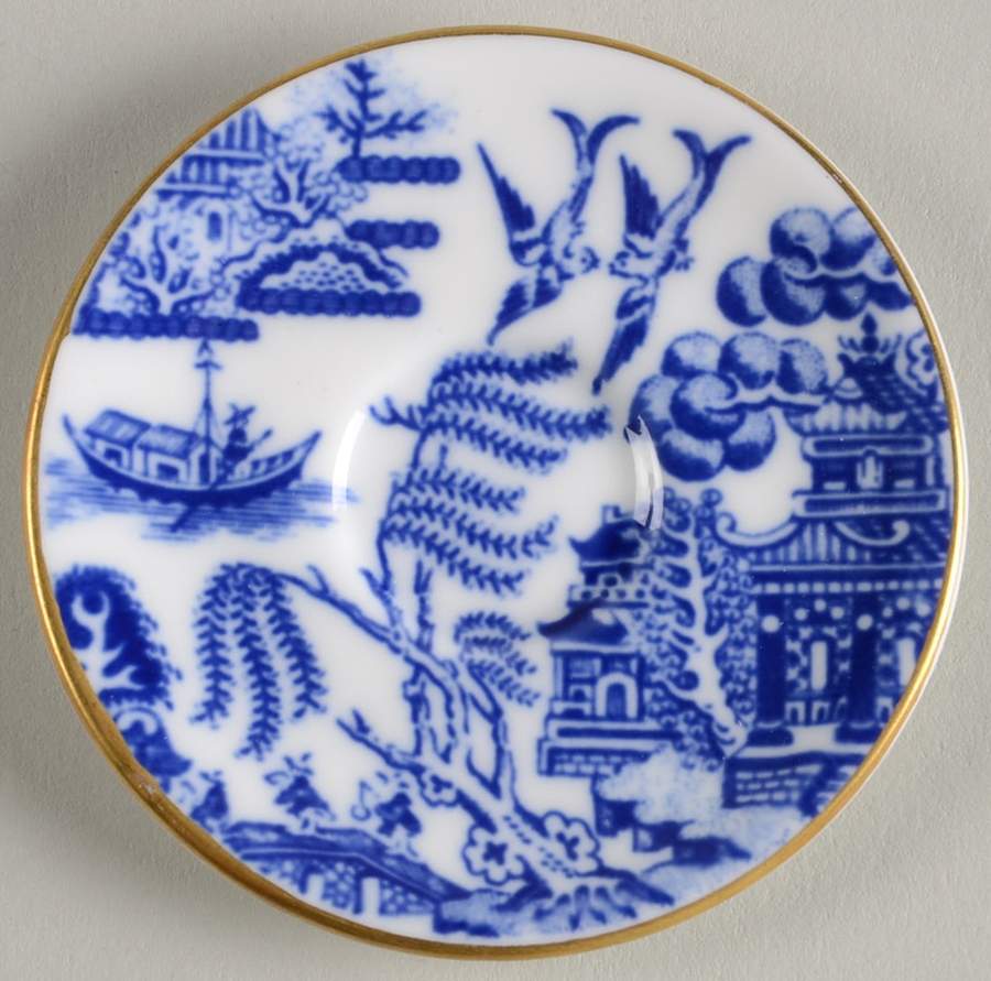 Willow Miniature Saucer by Coalport-1