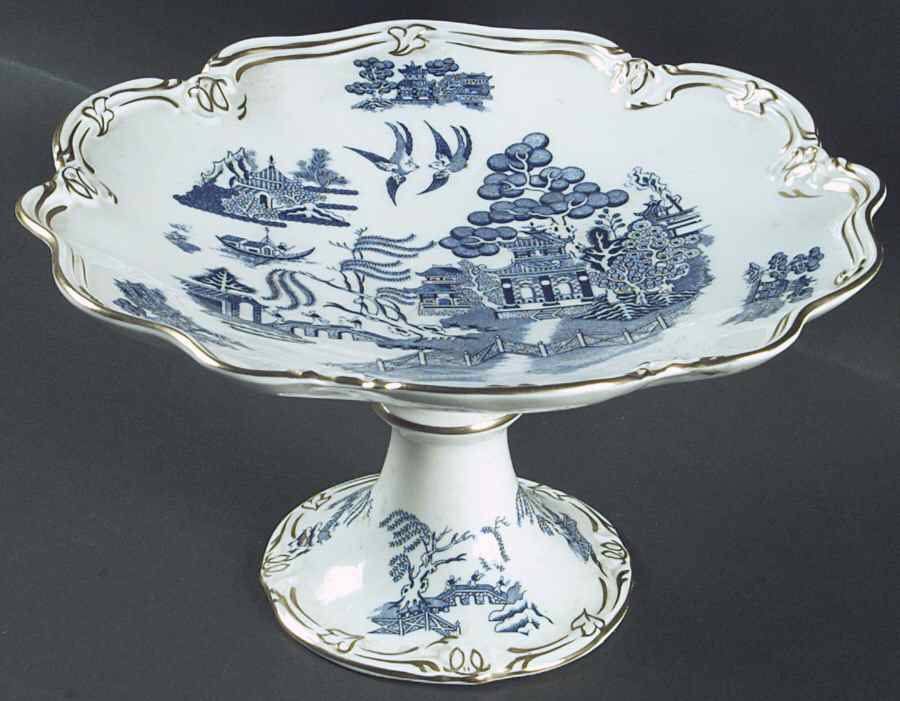 Willow Round Compote (Height X Width) by Coalport-1