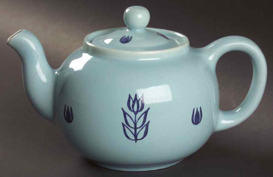 Dutch Blue Teapot & Lid by Cameron Clay Product-1