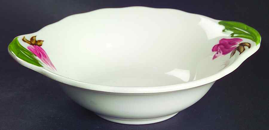 Green Arbor (Cream) Lugged Cereal Bowl by Continental Kilns-1