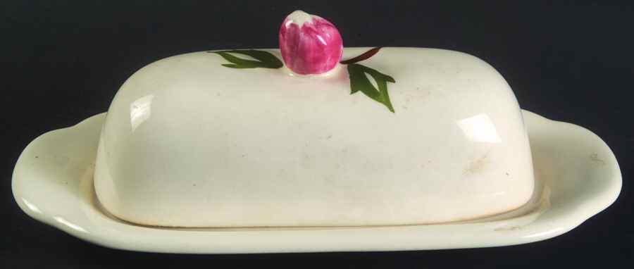 Green Arbor (Cream) 1/4 Lb Covered Butter by Continental Kilns-1