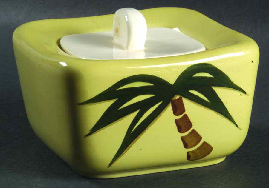 Tahiti Sugar Bowl & Lid by Continental Kilns-1