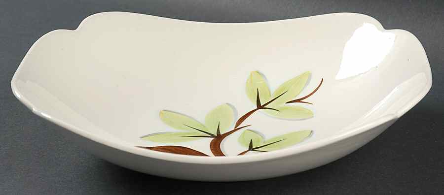 Woodleaf 10" Oval Vegetable Bowl by Continental Kilns-1