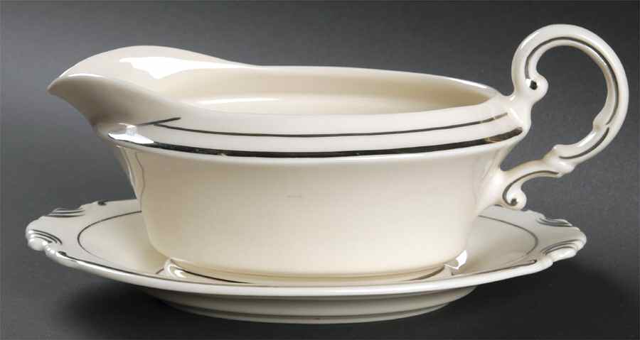 Columbia Cream Gravy Boat & Underplate by Community-1