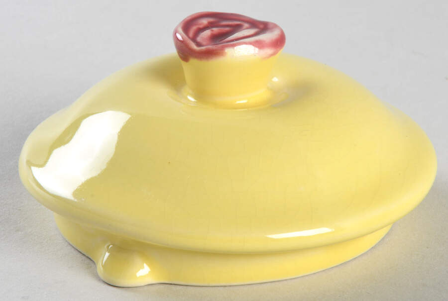 Rosebud Lid for Teapot by Coors Pottery-1