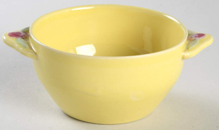 Rosebud Sugar Bowl No Lid by Coors Pottery-1