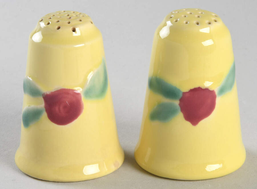 Rosebud Salt & Pepper Set by Coors Pottery-1