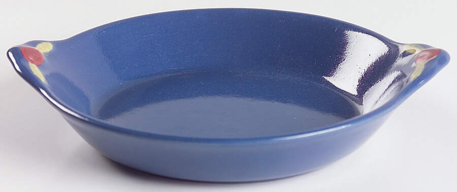 Rosebud 7" Shirred Egg Dish by Coors Pottery-1