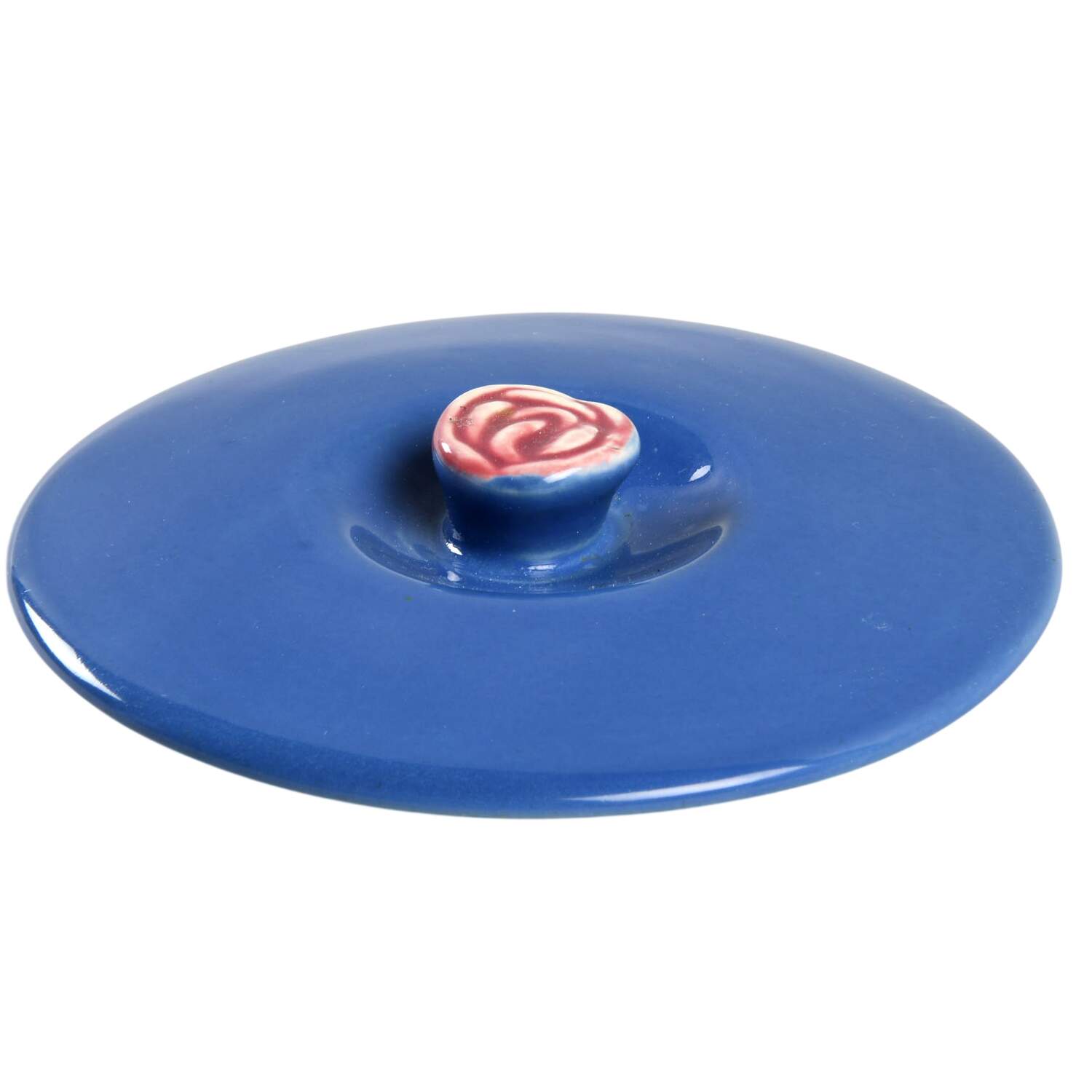 Rosebud Lid for Sugar Bowl by Coors Pottery-1