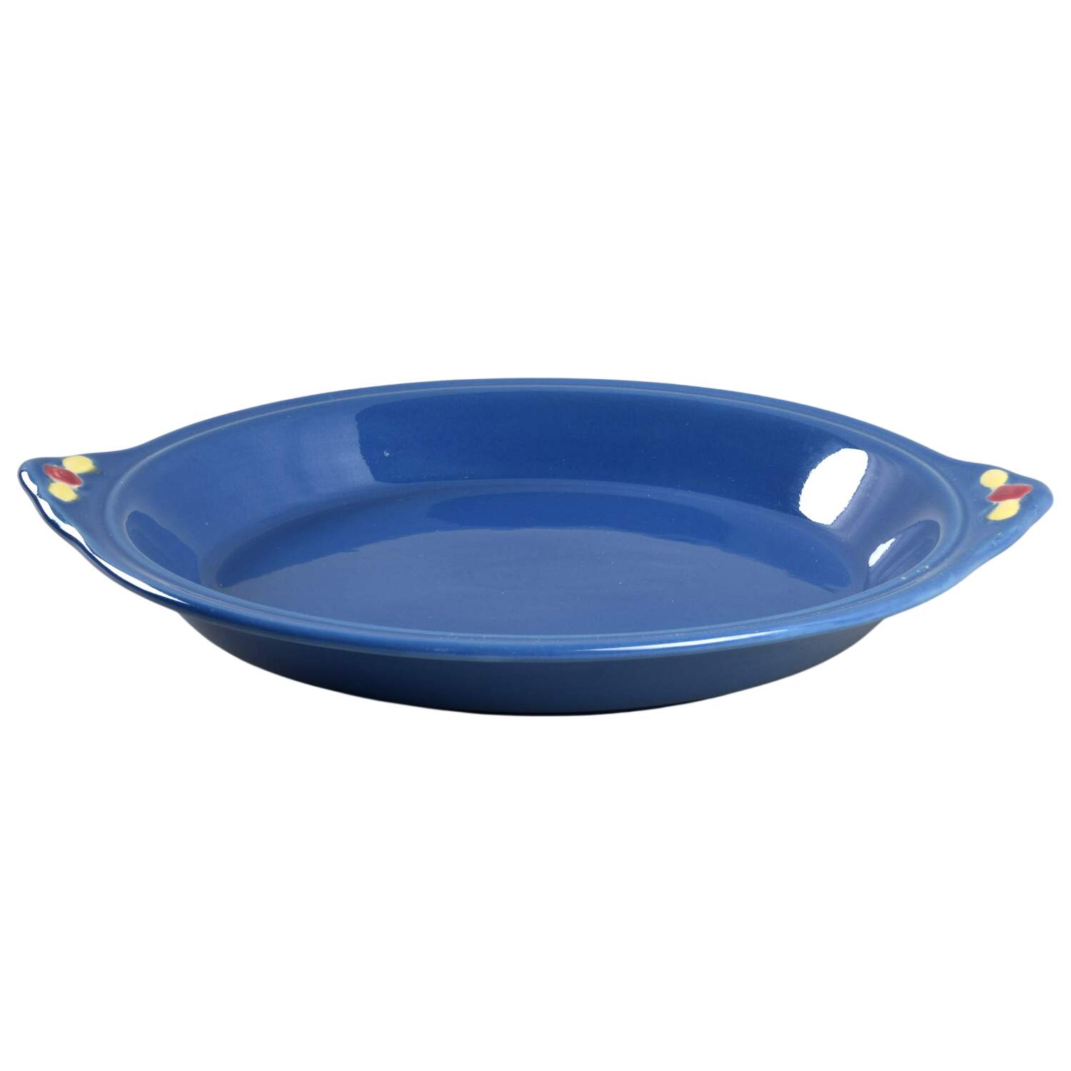 Rosebud Pie Serving Plate by Coors Pottery-1
