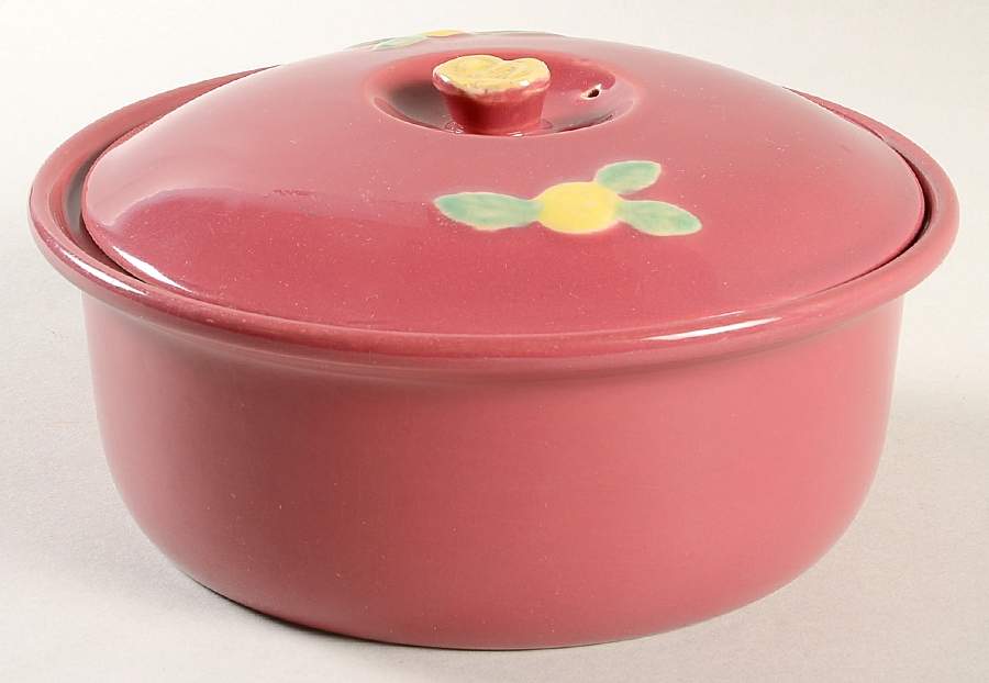 Rosebud 1 Qt Round Casserole No Lid by Coors Pottery-1