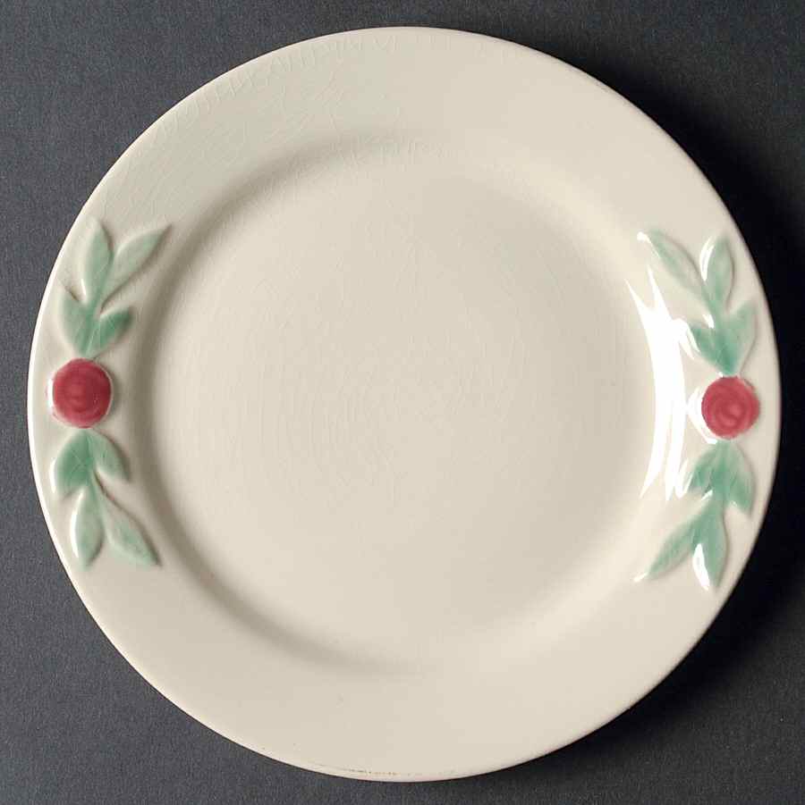 Rosebud Dessert/Pie Plate by Coors Pottery-1